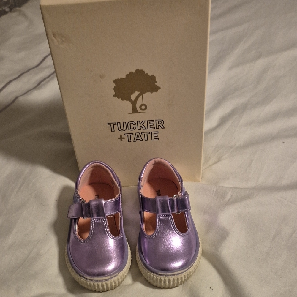 Tucker + Tate Kids Metallic Purple Dress Shoes